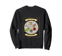 Repas Traditionnel de Pâque Seder Dinner Vintage Pesach Sweatshirt