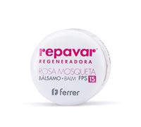 Repavar - Baume à Lèvres - Rose Musquée et Bisalobol - Réparation Intensive et Régénératrice des Lèvres avec Protection Solaire SPF 15 - Hydrate, Protège et Répare le Nez et les Lèvres - 10 ml
