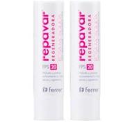Repavar - Baume à Lèvres - Rose Musquée et Protection Solaire SPF 20 - Protection Lèvres Régénérant Intensif - Hydrate, Protège et Répare le Nez et les Lèvres - pour Enfants et Adultes - 4g (Lot de 2)