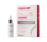 Repavar - Huile de Rose Musquée Pure - Avec 2 Facteurs de Croissance - Traitement Cosmétique Intensif à Double Pouvoir Réparateur - Format Compte-gouttes - 15 ml