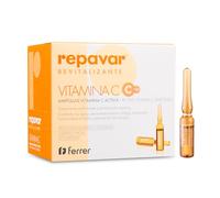 Repavar – Soin actif visage – Vitamine C – Traitement intensif raffermissant – 20 ampoules de 1 ml