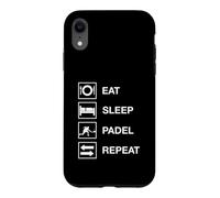 Repeat Eat Sleep Padel Coque pour iPhone XR