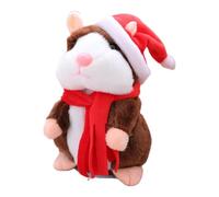 Repeating Toy - Soft Plush Toy, Merry Chrismis Toy GIift | Talking Hamster Repeats What You Say, Interactive Fun Toy for Kids, Engaging Toddler Toy, for Boys, Girls