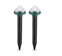 Repellent Mouse Anti Mole Solar Lamp Outdoor, 2 In 1 Anti Rodent Mouse Mouse Rat Mole Ultrasound And Vibration Plus Light Garden Solar Ground Stake Co