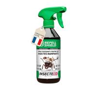 RepellShield® Barrage aux Insectes Rampants -0,5L- Prêt à l'Emploi - Non Tachant, Parfum Naturel Botanique - Usage Intérieur & Extérieur - Barrière à Insectes Multi-Usage aux Huiles Essentielles