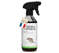 RepellShield® Répulsif Anti Souris & Anti Rat -500ml- Non Tachant, Usage Intérieur & Extérieur, Huile Essentielle Menthe Poivrée, Résultats en 7-10 Jours - Anti Rongeur, Anti Souris et Rats Puissant
