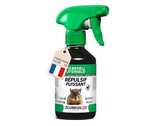 RepellShield® Répulsif Rongeur, Écureuil, Mulot - 250ml - Barrière Répulsive Anti Rongeurs Maison: Gouttière, Toiture, Voiture - Action Longue Durée - Non Tachant - Menthe Poivrée Ultra Concentrée