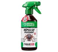 RepellShield® Spray Anti Tique Humain -500ml- Protection Cutanée & Textile | Non tachant, intérieur/extérieur, solution multi-usage anti-tiques à l’extrait de chrysanthème
