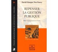 Repenser la gestion publique Bilan et perspectives en Suisse - David Giauque - Presses Polytechniques Romandes - broché - Essai
