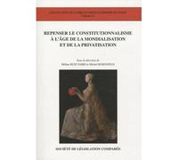 Repenser le constitutionnalisme à l'âge de la mondialisation et de la privatisat - Michel Rosenfeld - Societe Legislation Comparee - broché - Etude