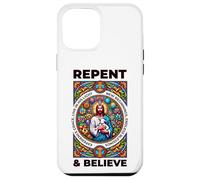 Repent and Believe! Versets de la Bible, Repentance Coque pour iPhone 12 Pro Max
