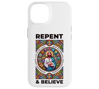 Repent and Believe! Versets de la Bible, Repentance Coque pour iPhone 14