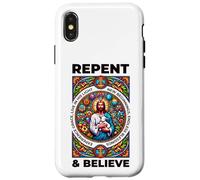 Repent and Believe! Versets de la Bible, Repentance Coque pour iPhone X/XS