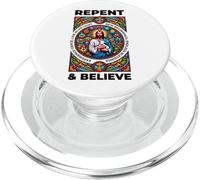 Repent and Believe! Versets de la Bible, Repentance PopSockets PopGrip pour MagSafe