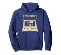 Repent Before It's Game Over - Retro Arcade Game Christian Sweat à Capuche