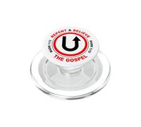 Repent & Believe The Gospel: Jesus Christian Faith Verse PopSockets PopGrip pour MagSafe