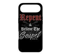Repent & Believe The Gospel Motorcycle Christian Faith Biker Coque pour iPhone Air