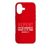 Repent for The Kingdom of Heaven is At Hand Matthieu 4 17 Coque pour iPhone 17