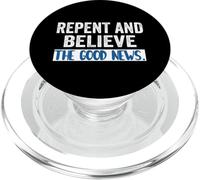 Repentez-Vous et Croyez à l'Évangile Marc 1 15 Carême Cool Christians PopSockets PopGrip pour MagSafe