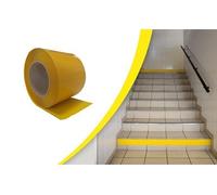 Repérage des contremarches PVC Waccess adhésif intérieur rouleau 10mx100mm - jaune - 810303J