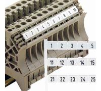 Repère de bornes carte Contenu: 500 pc(s) Weidmüller DEK 5 FWZ 71-80 0523060071