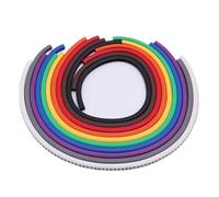 Repere Fil Electrique Étiquette de marquage câble, numéro, couleur mixte, PVC, isolation(EC-0-500PCS-Y)