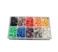 Repere Fil Electrique Kits plastiques EC-0/1/2/3/5, marqueurs de câbles et fils, 0 à 9, 10 numéros, tube coloré(0.5mm2 500PCS)
