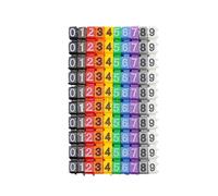 Repere Fil Electrique Lot de 150 marqueurs câbles à chiffres colorés M-0 0-9 0,75 mm²-1,5 mm²