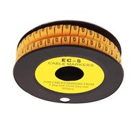 Repere Fil Electrique Marqueur de fil câble EC-0/1/2/3 0 à 9 for taille 1,5-10 mm² coloré(Black,EC-2-6(350))