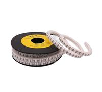 Repere Fil Electrique Marqueur de fil câble EC-0/1/2/3 0 à 9 for taille 1,5-10 mm² coloré(Bright Orange,EC-0-1.5(1000))