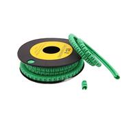 Repere Fil Electrique Marqueur de fil câble EC-0/1/2/3 0 à 9 for taille 1,5-10 mm² coloré(Dark Red,EC-1-2.5(1000))