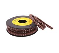 Repere Fil Electrique Marqueur de fil câble EC-0/1/2/3 0 à 9 for taille 1,5-10 mm² coloré(Orange Yellow,EC-2-4(500))