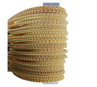 Repere Fil Electrique Marqueurs de câbles jaunes 0,5,75 1, 2, 4 6 8 10 12 16 mm² for tubes diamètre fil(12mm2 1300PCS)