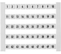 Repères de blocs de jonction, 5 mm DEK 5 FW 1-50 473460001-500 blanc Weidmüller 500 pc(s)