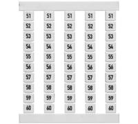 Repères de bornes Weidmüller DEK 5 FSZ 51-60 0460660051 500 pc(s)