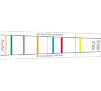 GEWA Repères pour touche DON'T FRET 110 pour violoncelle 4/4, 12 lignes