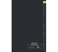 Répertoire Alphabétique A5: 160 pages avec des repères pour chaque lettres