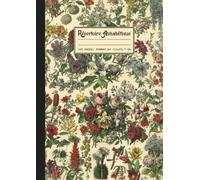 Répertoire Alphabétique: Grand format A4: 21x29,7 cm avec repères pour chaque lettre | 160 pages lignées | Jolie couverture Botanique Rétro & Vintage, illustration de Plantes et de Fleurs sauvages.