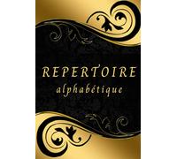 REPERTOIRE alphabétique: Répertoire Téléphonique - format A5 - enregistrer les numéros de téléphone de vos contacts, repère pour chaque lettres