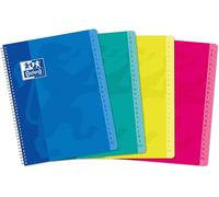 Répertoire Color Life 17x22cm Petits Carreaux 5mm 180 Pages Reliure Intégrale Couverture Carte Coloris Assortis