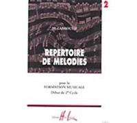 REPERTOIRE DE MELODIES VOL 2