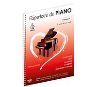 Repertoire de piano vol 1 + cd Livre avec 1 CD audio - Christophe Astié - F2m Editions - Livre CD - Partition CD