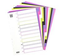 Répertoire en plastique Oxford myColour DIN A4 12 pièces blanc