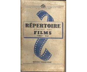 Repertoire général des films - centrale catholique du cinéma et de la radio