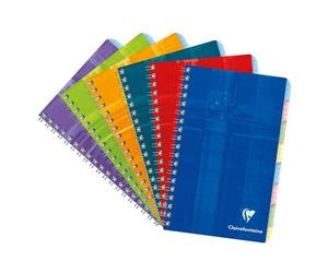 Répertoire libre reliure intégrale 11x17cm 96 pages petits carreaux Couleur aléatoire - Assortis