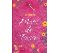 Répertoire Mots de passe: Carnet de mots de passe petit format trié par catégorie de mots de passe et numéroté