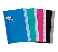 Répertoire Oxford color life a5 petits carreaux 5mm 192 pages brochées couverture carte coloris assortis