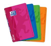 Répertoire Oxford openflex 11x17cm petits carreaux 5mm 96 pages agrafées couverture polypro coloris assortis