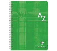 Clairefontaine 8949C Un Répertoire à Spirale - 17x22 cm - 100 Pages Petits Carreaux - Papier Blanc 90 g - Couverture Carte Pelliculée - Couleur Aléatoire