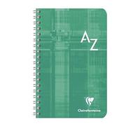 Clairefontaine 68699C Un Répertoire à Spirale - 11x17 cm - 100 Pages Petits Carreaux - Papier Blanc 90 g - Couverture Carte Pelliculée Couleur Aléatoire